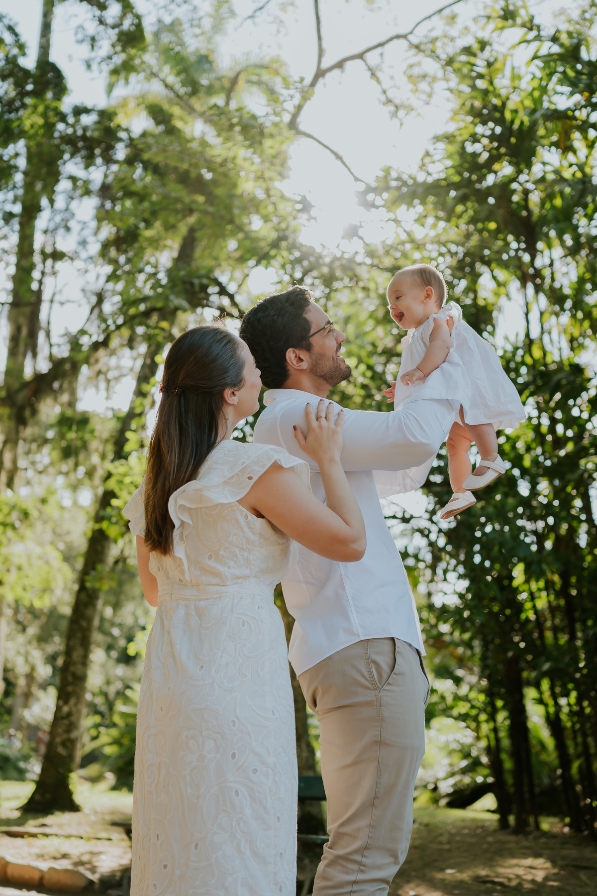 fotografia fotografa 6 meses Fernanda acompanhamento ensaio família rj Rio de Janeiro jardim botânico externo natureza