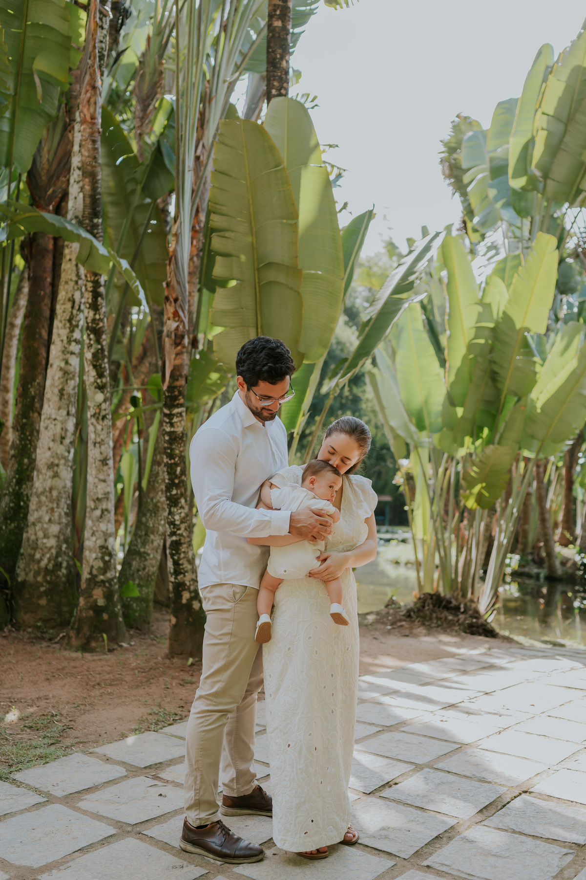 fotografia fotografa 6 meses Fernanda acompanhamento ensaio família rj Rio de Janeiro jardim botânico externo natureza