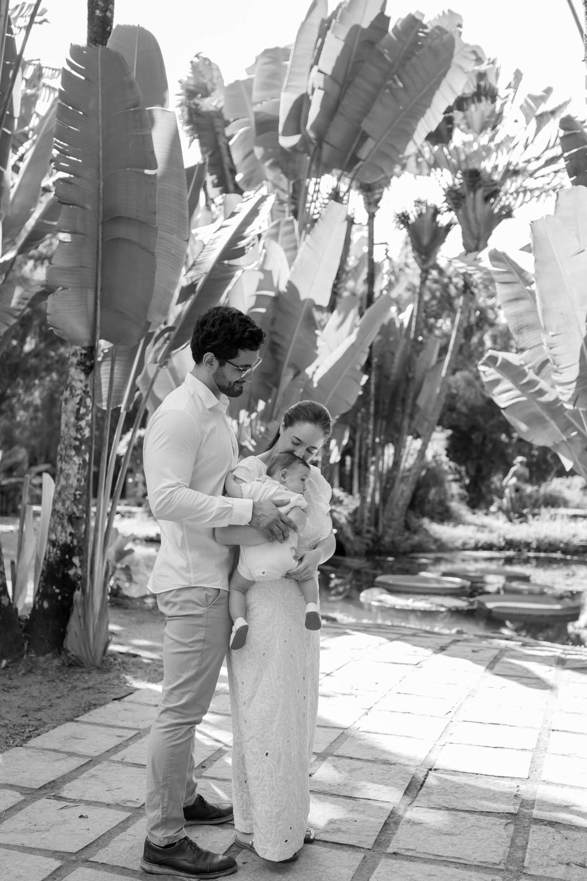 fotografia fotografa 6 meses Fernanda acompanhamento ensaio família rj Rio de Janeiro jardim botânico externo natureza