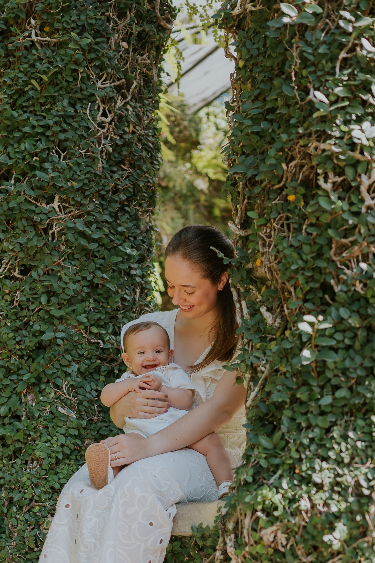 fotografia fotografa 6 meses Fernanda acompanhamento ensaio família rj Rio de Janeiro jardim botânico externo natureza