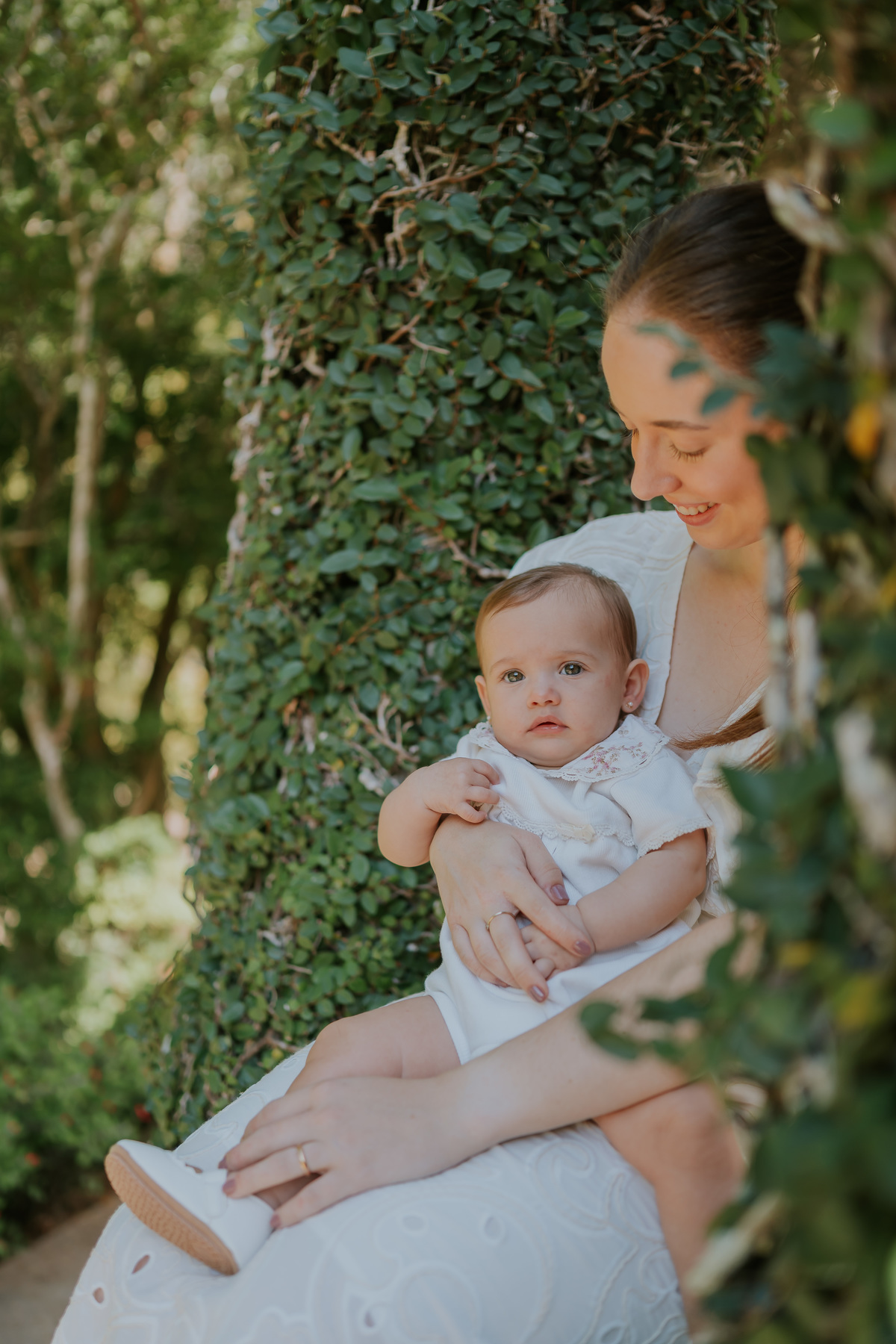fotografia fotografa 6 meses Fernanda acompanhamento ensaio família rj Rio de Janeiro jardim botânico externo natureza