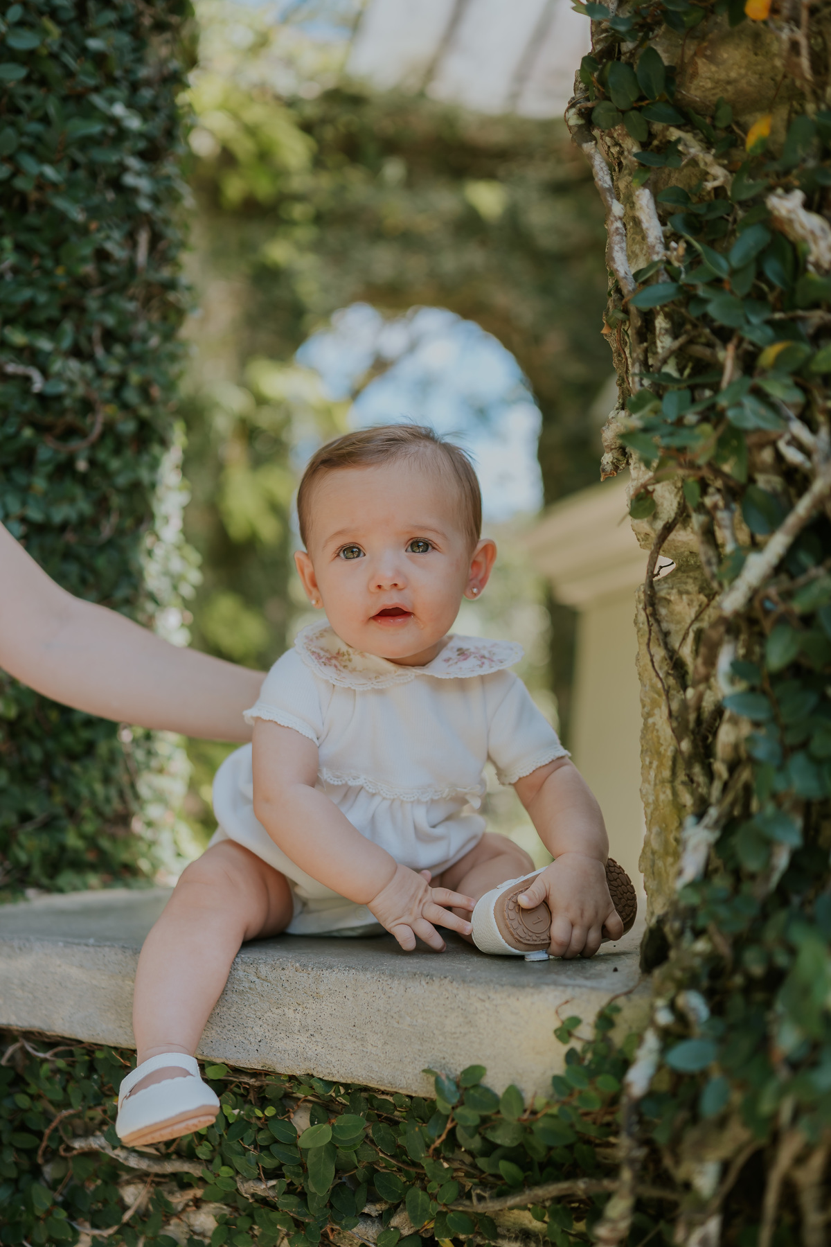 fotografia fotografa 6 meses Fernanda acompanhamento ensaio família rj Rio de Janeiro jardim botânico externo natureza