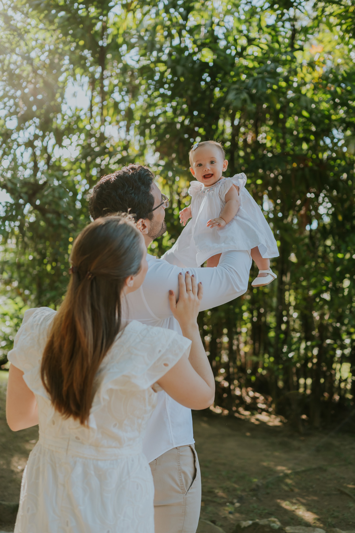 fotografia fotografa 6 meses Fernanda acompanhamento ensaio família rj Rio de Janeiro jardim botânico externo natureza