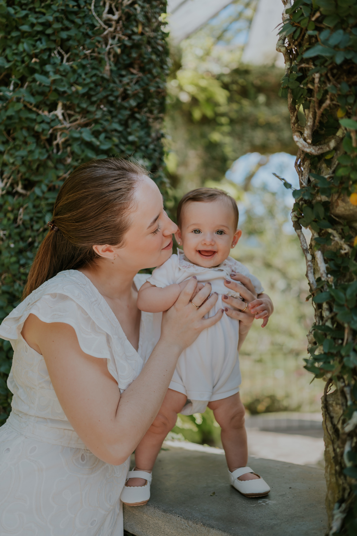 fotografia fotografa 6 meses Fernanda acompanhamento ensaio família rj Rio de Janeiro jardim botânico externo natureza