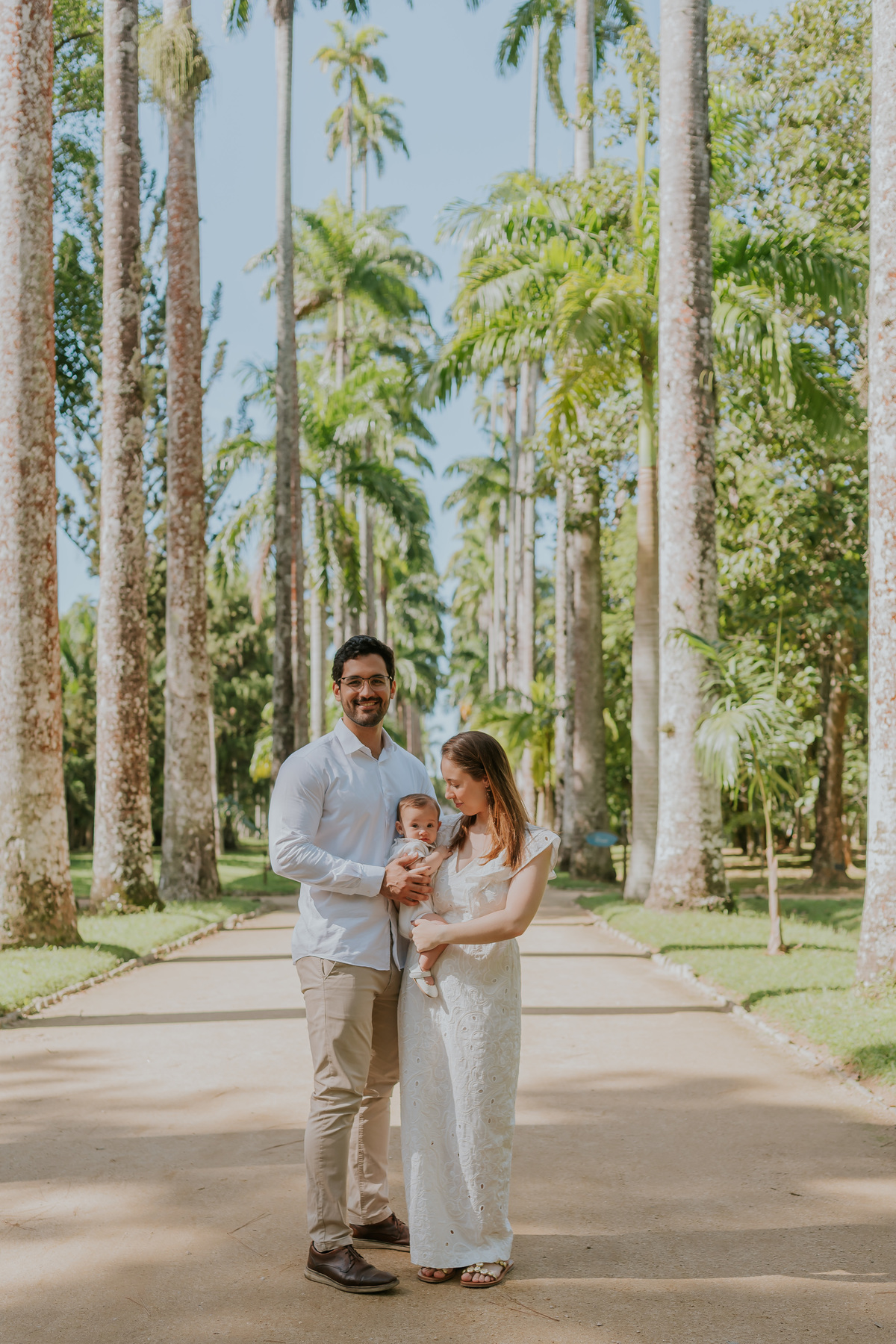 fotografia fotografa 6 meses Fernanda acompanhamento ensaio família rj Rio de Janeiro jardim botânico externo natureza