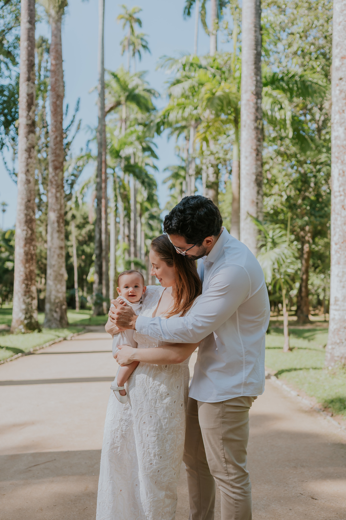 fotografia fotografa 6 meses Fernanda acompanhamento ensaio família rj Rio de Janeiro jardim botânico externo natureza
