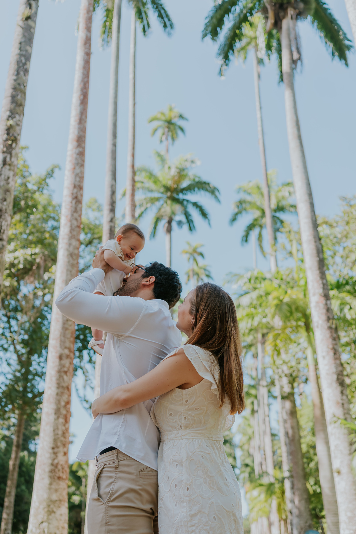 fotografia fotografa 6 meses Fernanda acompanhamento ensaio família rj Rio de Janeiro jardim botânico externo natureza