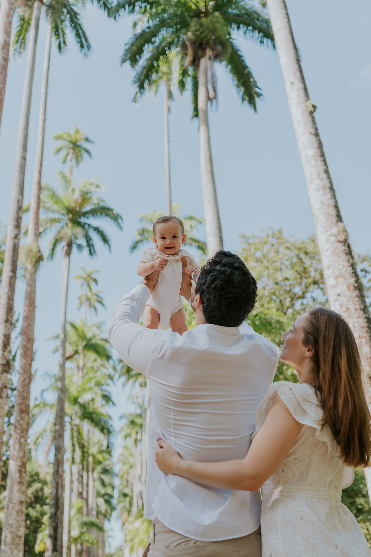 fotografia fotografa 6 meses Fernanda acompanhamento ensaio família rj Rio de Janeiro jardim botânico externo natureza