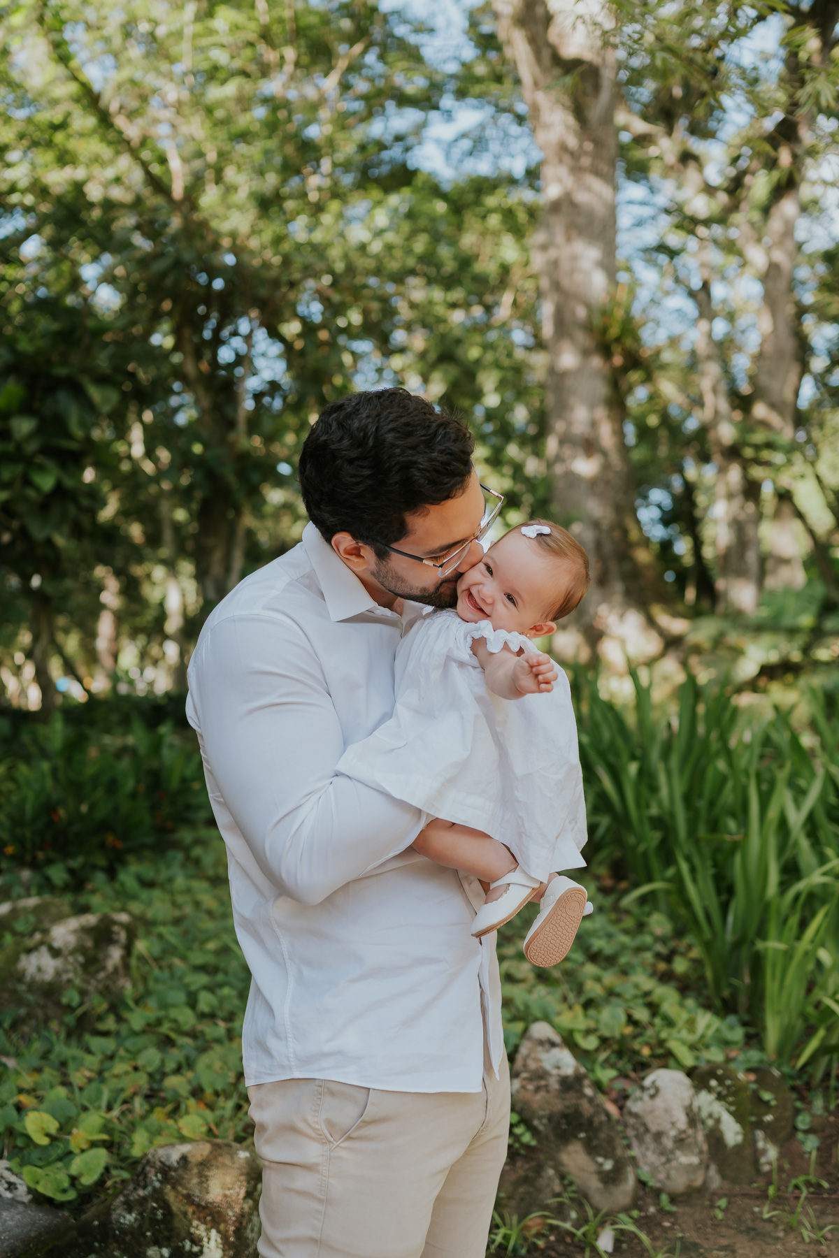 fotografia fotografa 6 meses Fernanda acompanhamento ensaio família rj Rio de Janeiro jardim botânico externo natureza