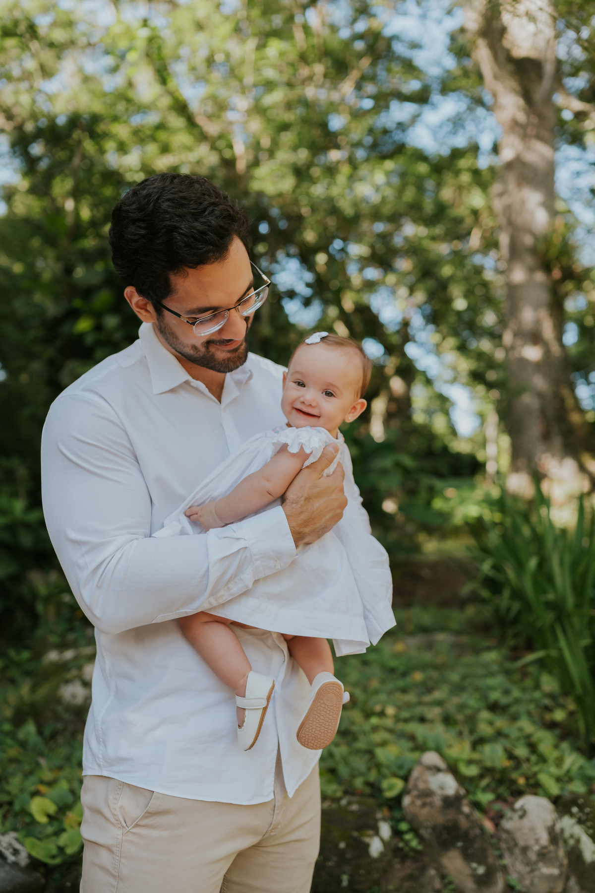 fotografia fotografa 6 meses Fernanda acompanhamento ensaio família rj Rio de Janeiro jardim botânico externo natureza