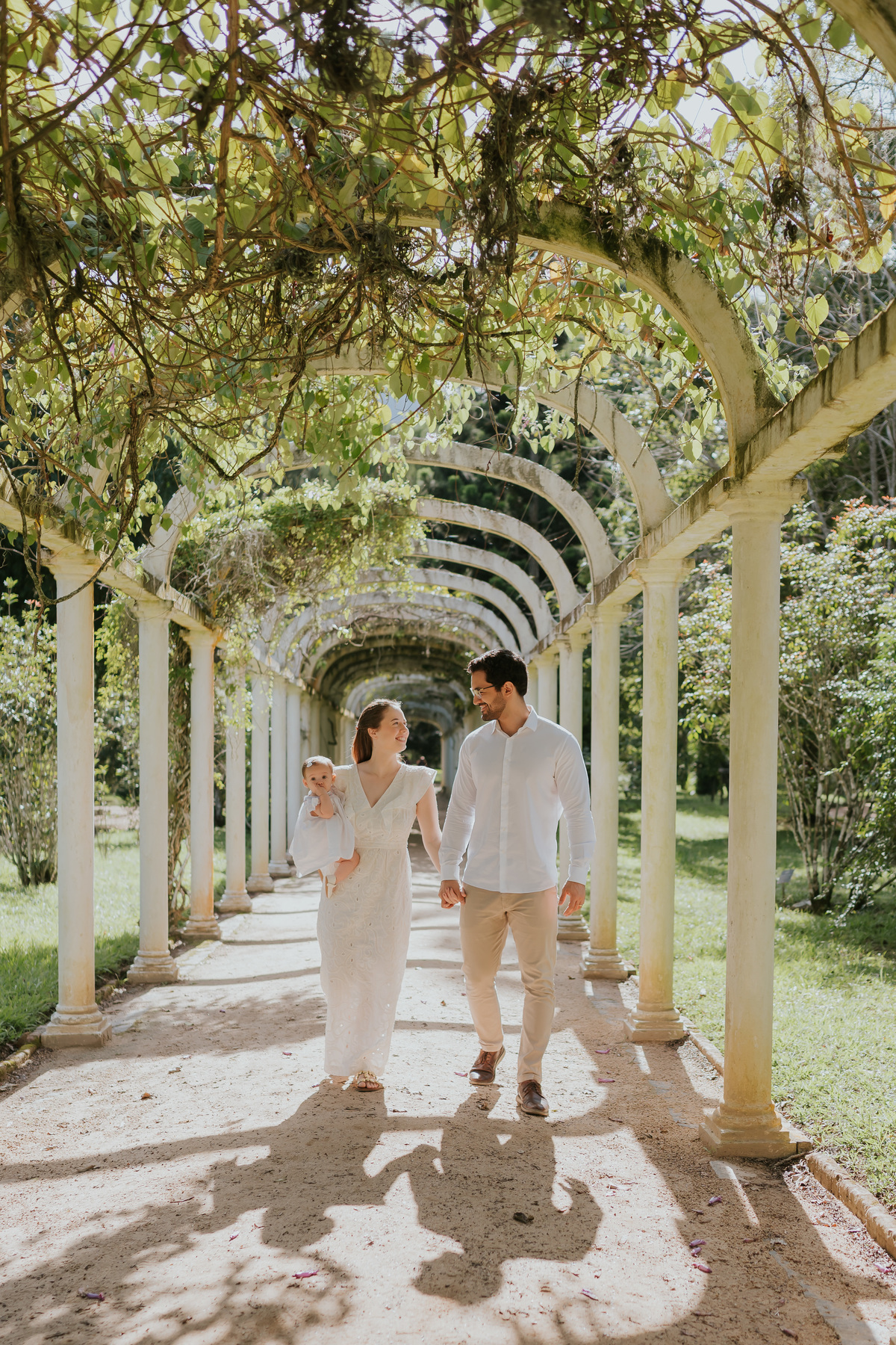 fotografia fotografa 6 meses Fernanda acompanhamento ensaio família rj Rio de Janeiro jardim botânico externo natureza