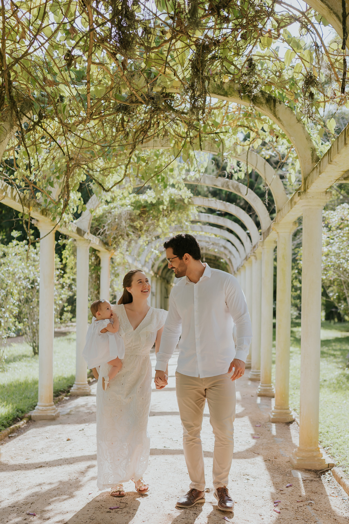 fotografia fotografa 6 meses Fernanda acompanhamento ensaio família rj Rio de Janeiro jardim botânico externo natureza