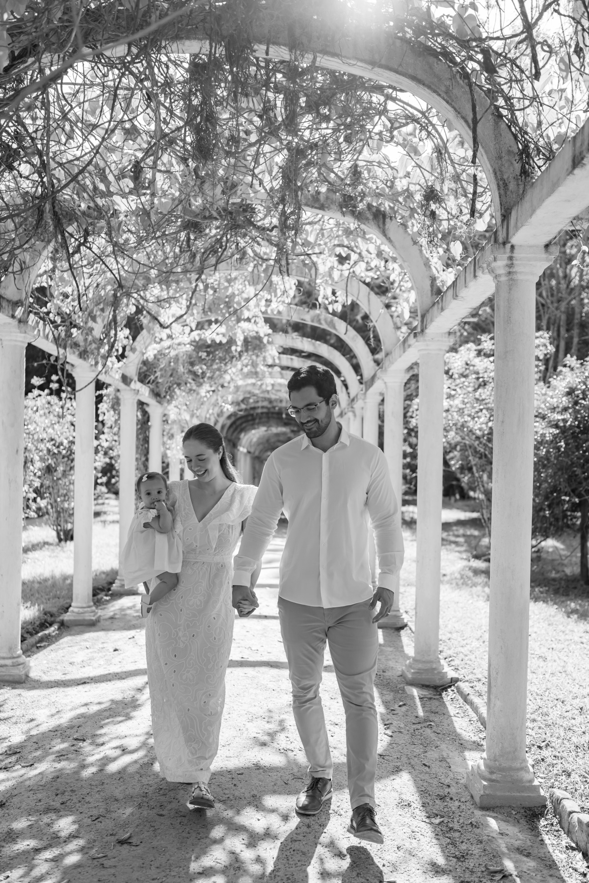 fotografia fotografa 6 meses Fernanda acompanhamento ensaio família rj Rio de Janeiro jardim botânico externo natureza
