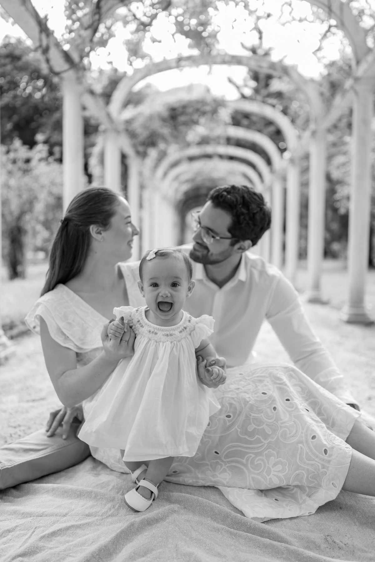 fotografia fotografa 6 meses Fernanda acompanhamento ensaio família rj Rio de Janeiro jardim botânico externo natureza