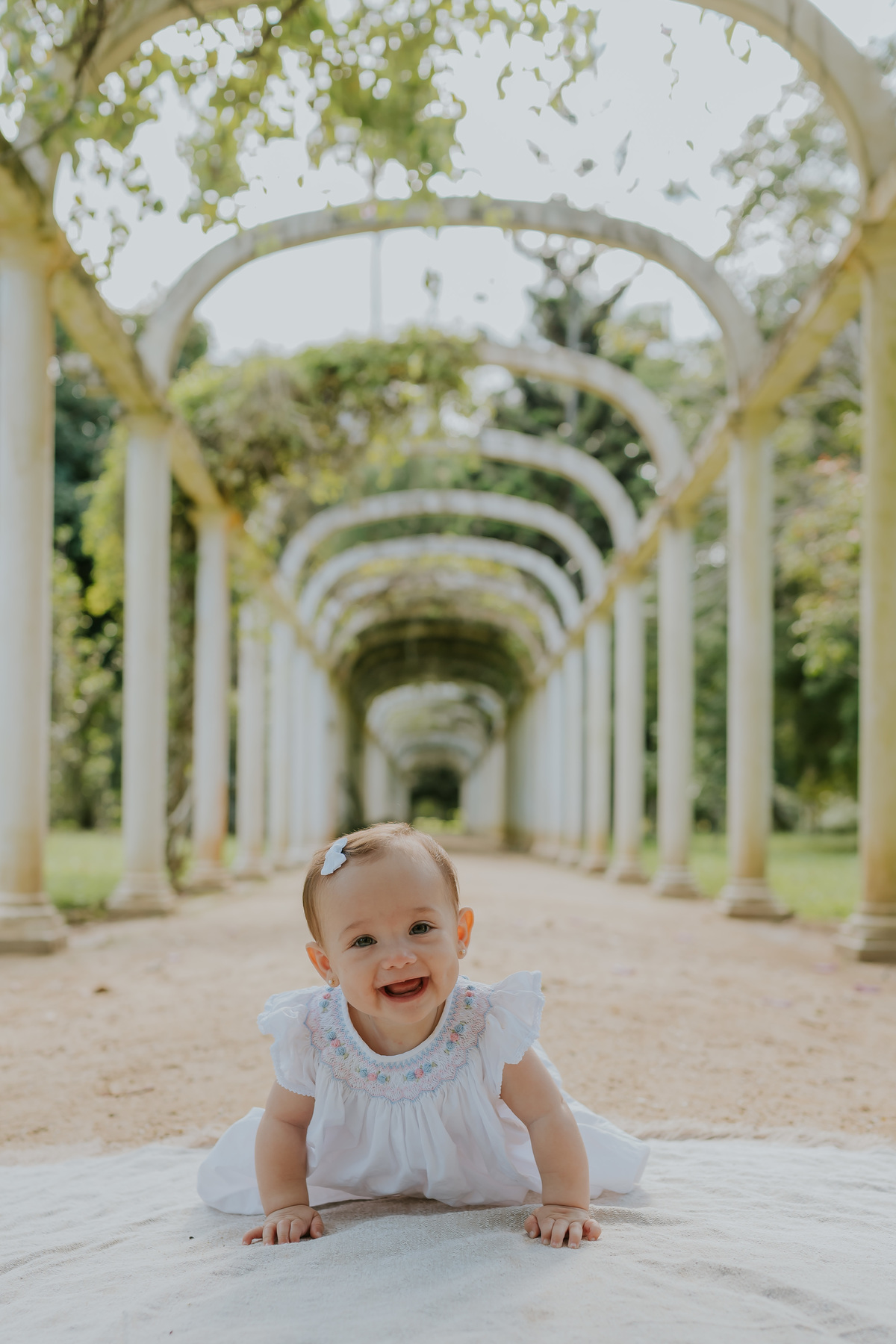 fotografia fotografa 6 meses Fernanda acompanhamento ensaio família rj Rio de Janeiro jardim botânico externo natureza