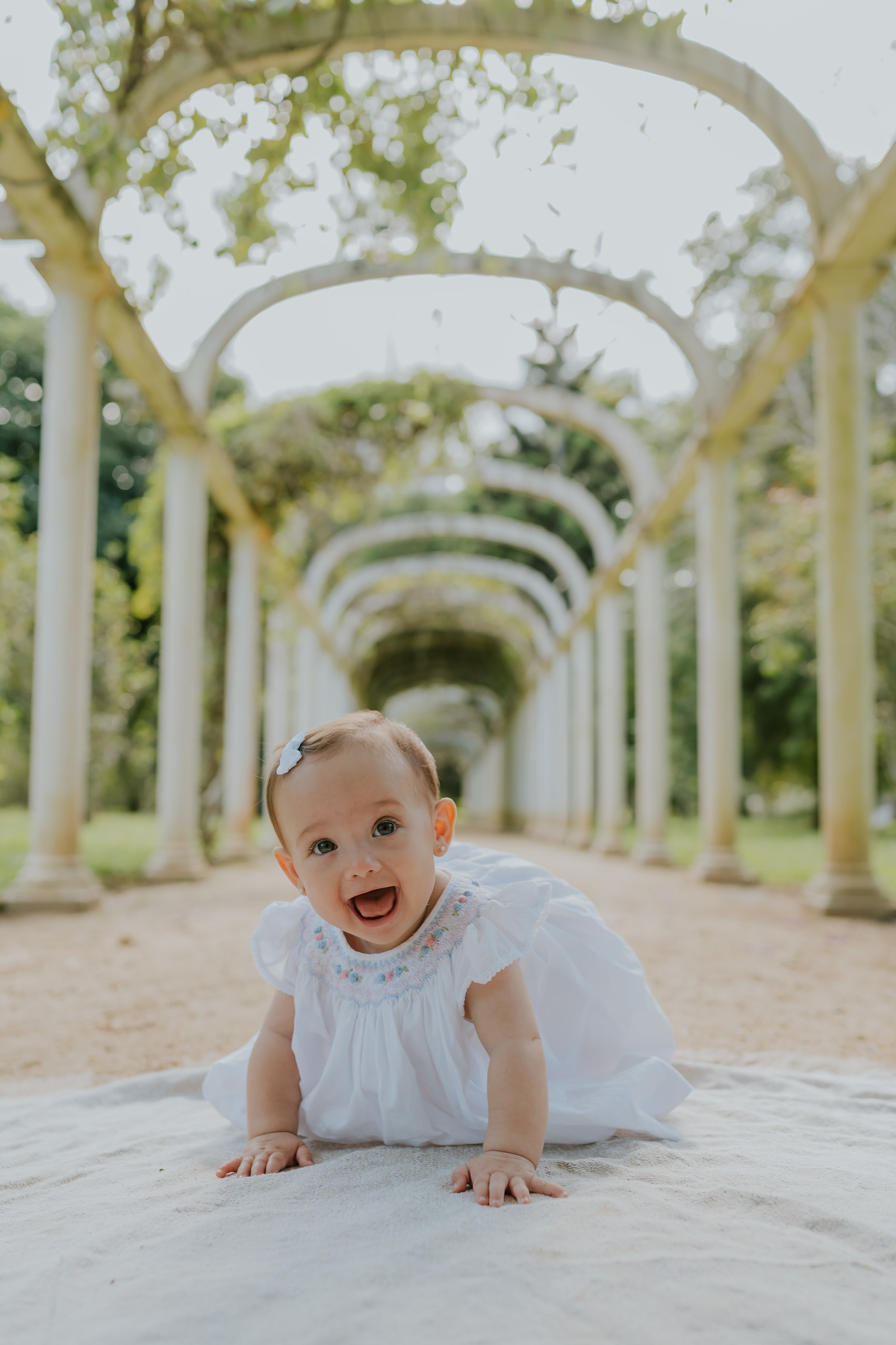fotografia fotografa 6 meses Fernanda acompanhamento ensaio família rj Rio de Janeiro jardim botânico externo natureza