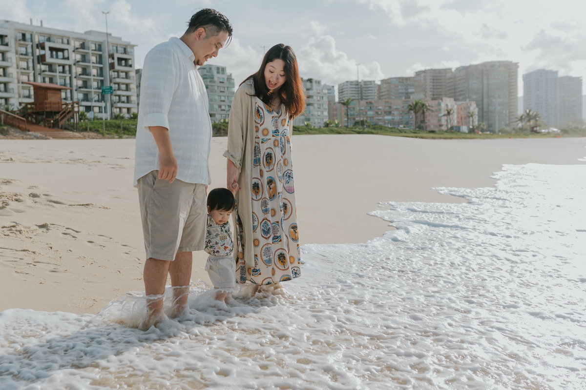 fotografia fotografa ensaio externo familia praia barra da Tijuca rio de janeiro rj sessão fotos 