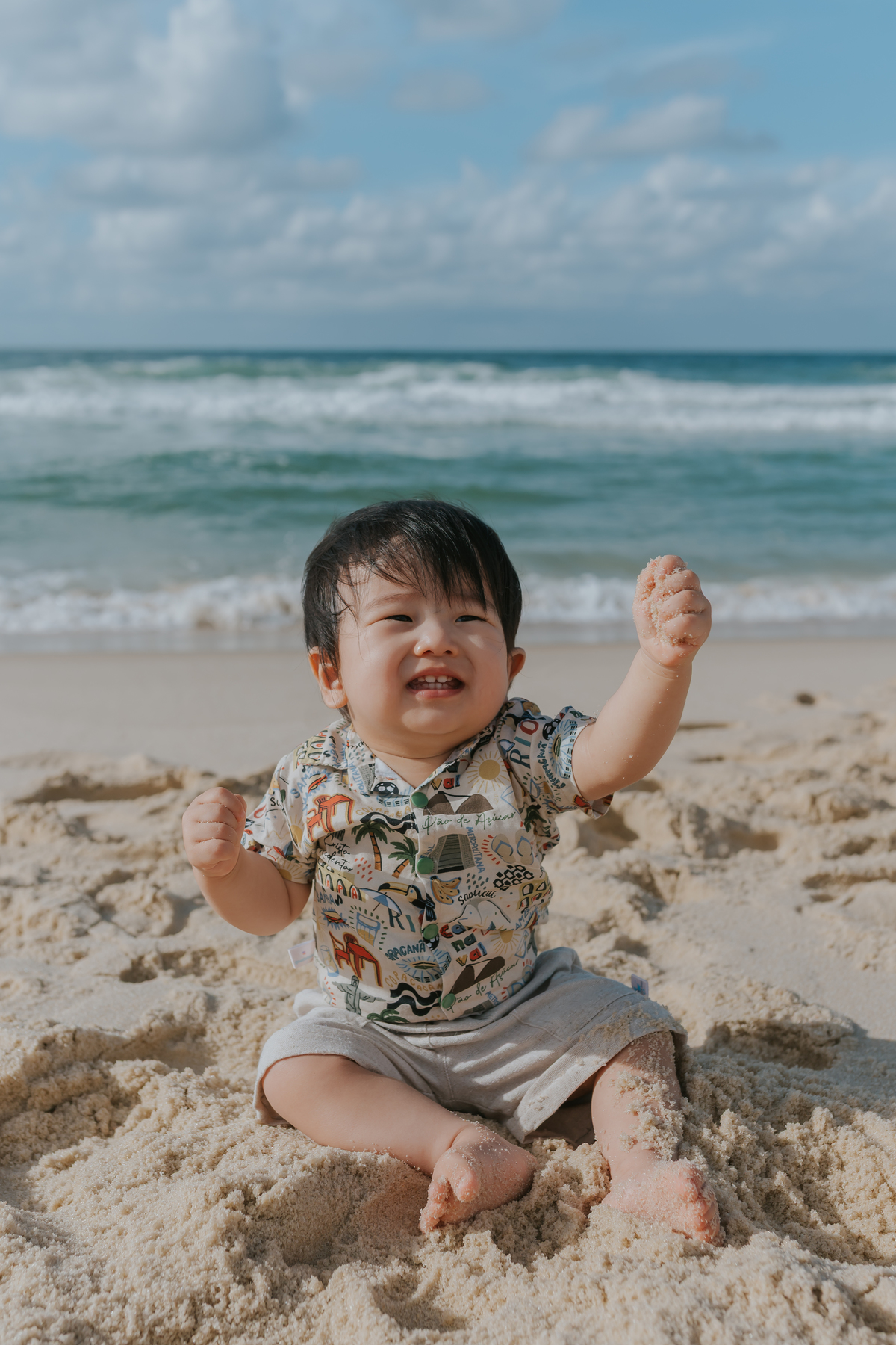 fotografia fotografa ensaio externo familia praia barra da Tijuca rio de janeiro rj sessão fotos 