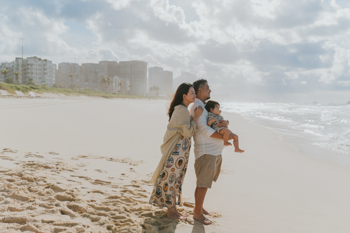 fotografia fotografa ensaio externo familia praia barra da Tijuca rio de janeiro rj sessão fotos 