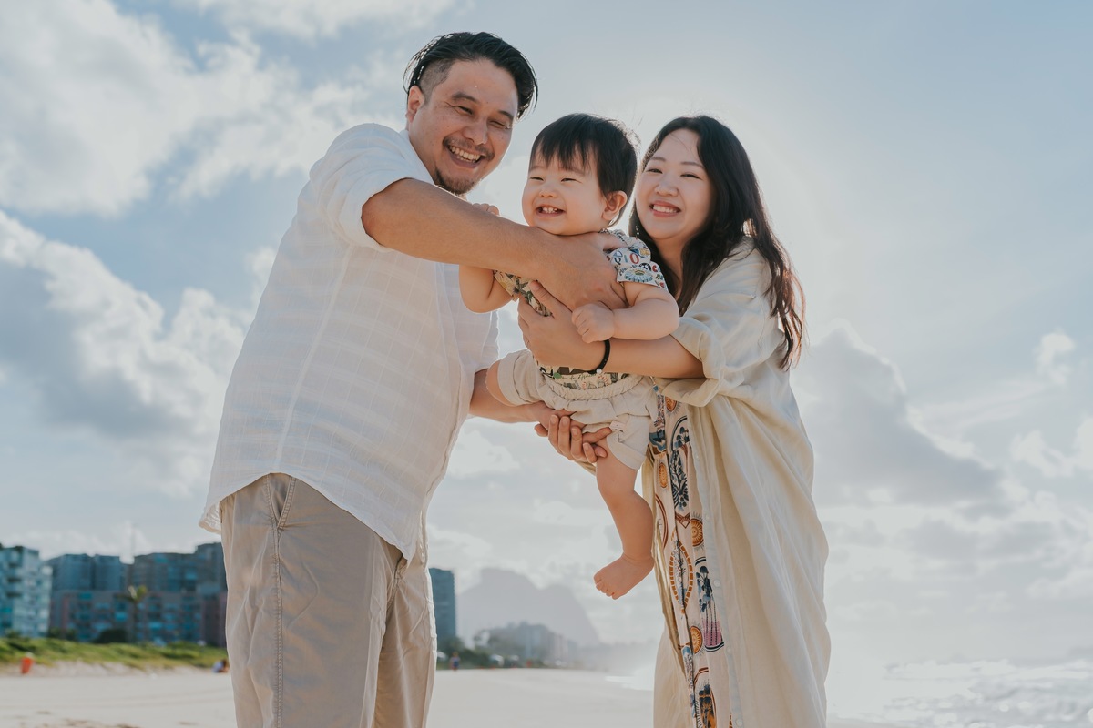 fotografia fotografa ensaio externo familia praia barra da Tijuca rio de janeiro rj sessão fotos 