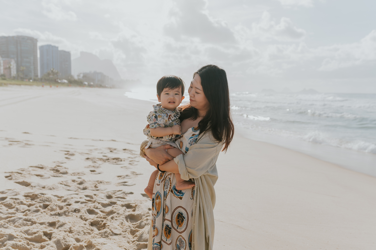 fotografia fotografa ensaio externo familia praia barra da Tijuca rio de janeiro rj sessão fotos 