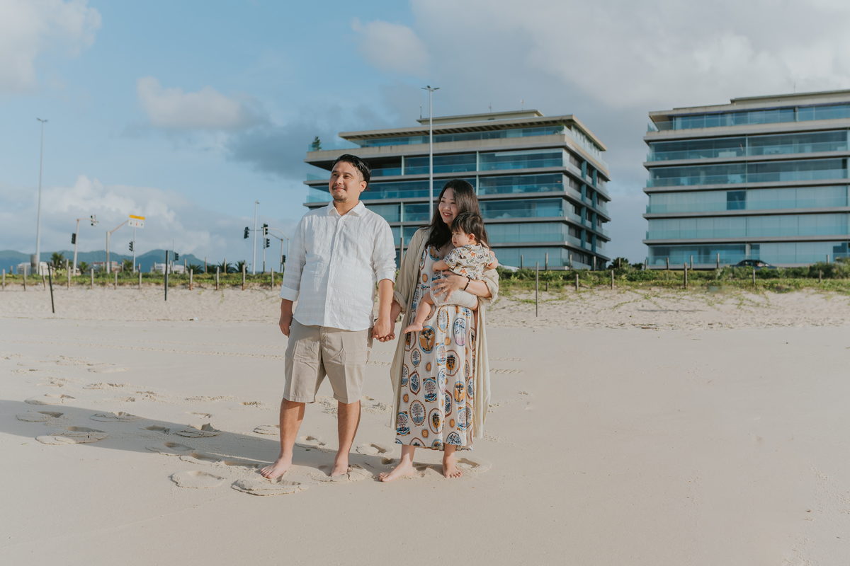 fotografia fotografa ensaio externo familia praia barra da Tijuca rio de janeiro rj sessão fotos 