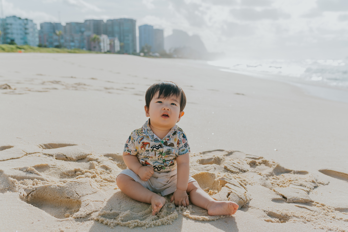 fotografia fotografa ensaio externo familia praia barra da Tijuca rio de janeiro rj sessão fotos 