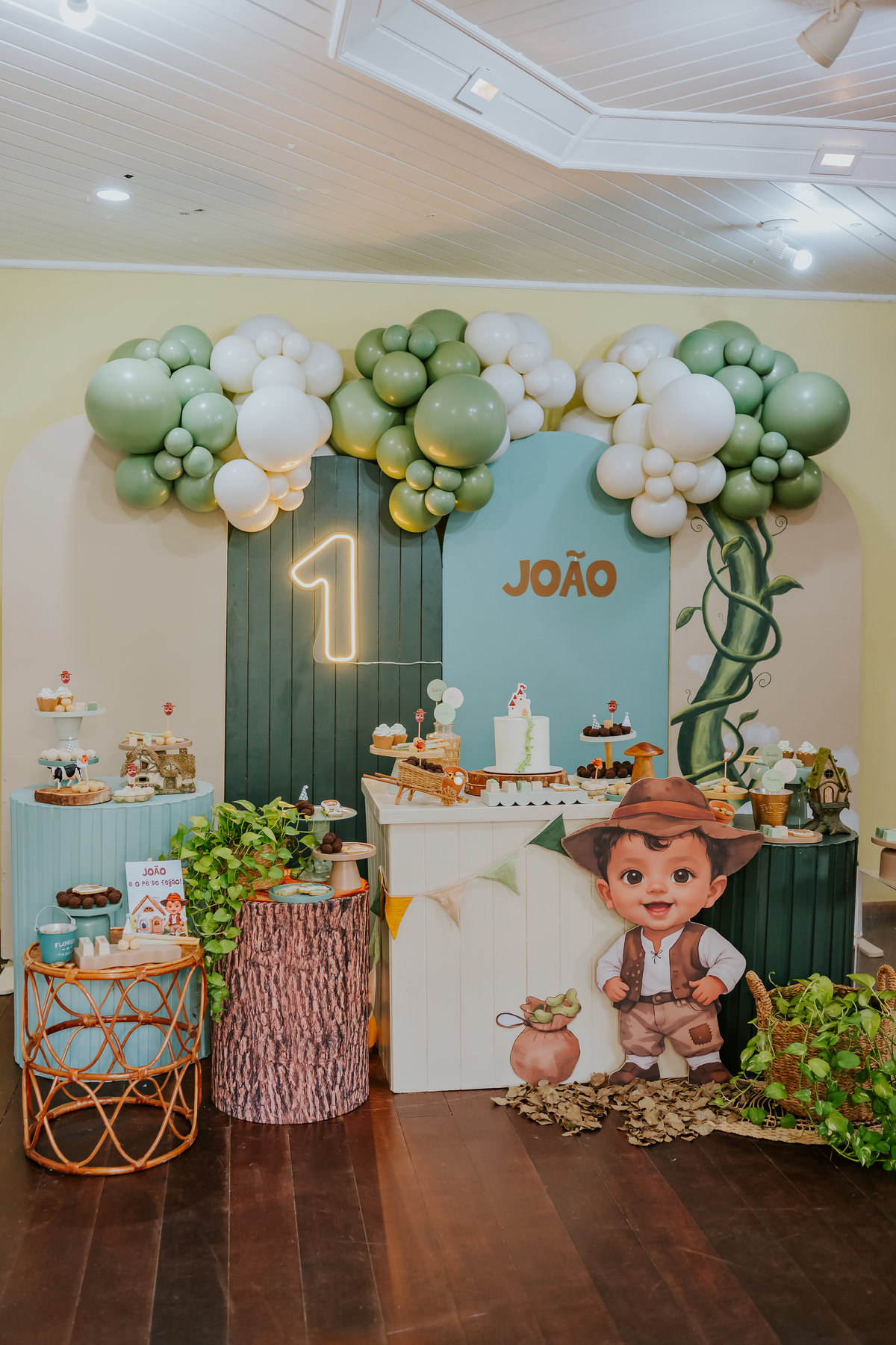 fotografa fotografia 1 ano Joao casa de festas na arvore recreio dos bandeirantes rio de janeiro rj tema Joao e o pé de feijão familia 