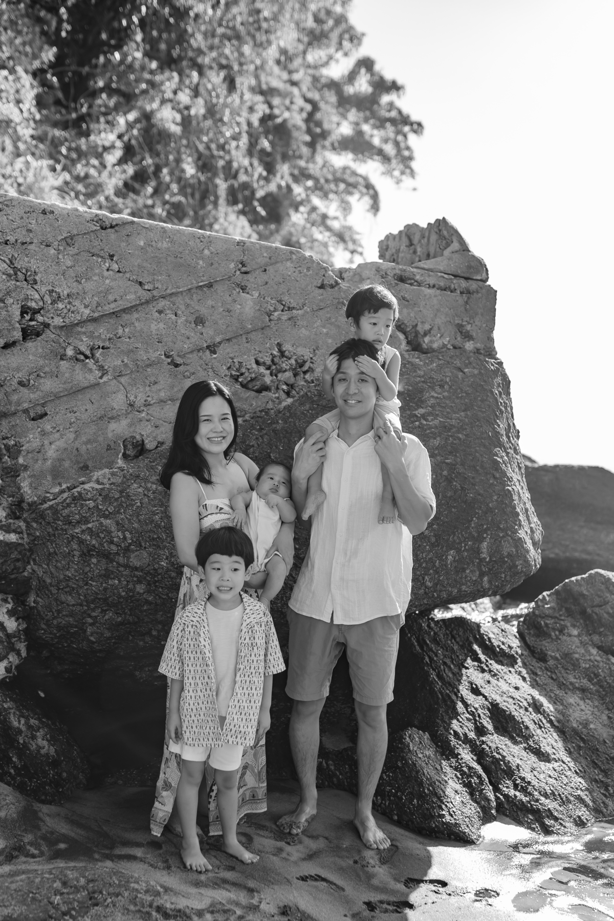 fotografia fotografa familia externo praia vermelha urca Rio de Janeiro rj crianças japonesas 
