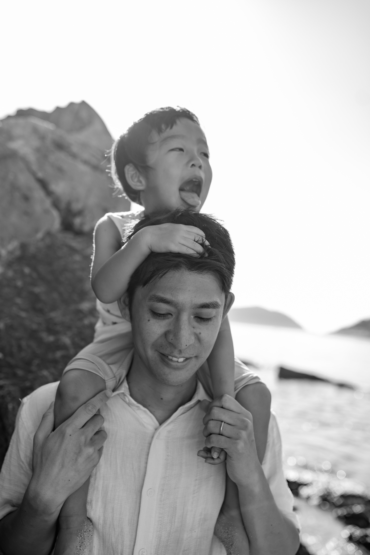 fotografia fotografa familia externo praia vermelha urca Rio de Janeiro rj crianças japonesas 