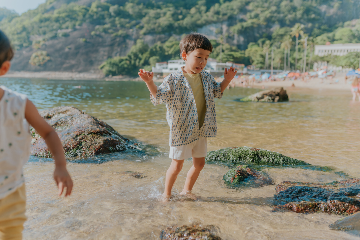 fotografia fotografa familia externo praia vermelha urca Rio de Janeiro rj crianças japonesas 