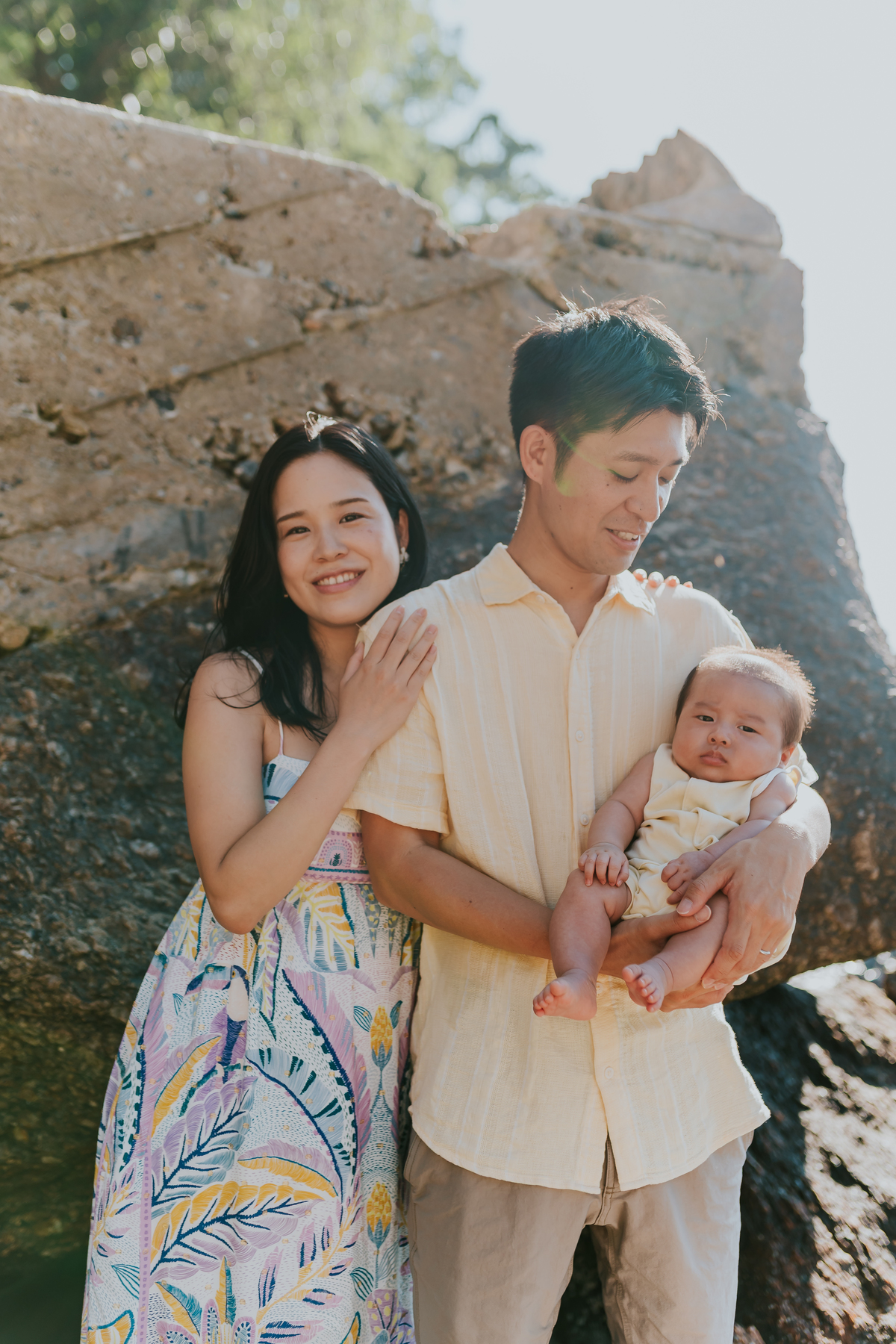 fotografia fotografa familia externo praia vermelha urca Rio de Janeiro rj crianças japonesas 