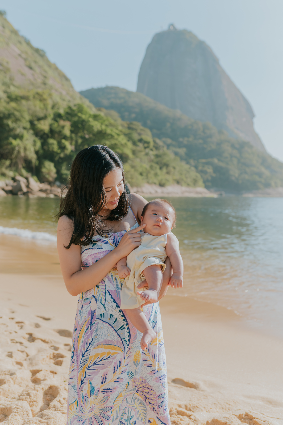 fotografia fotografa familia externo praia vermelha urca Rio de Janeiro rj crianças japonesas 