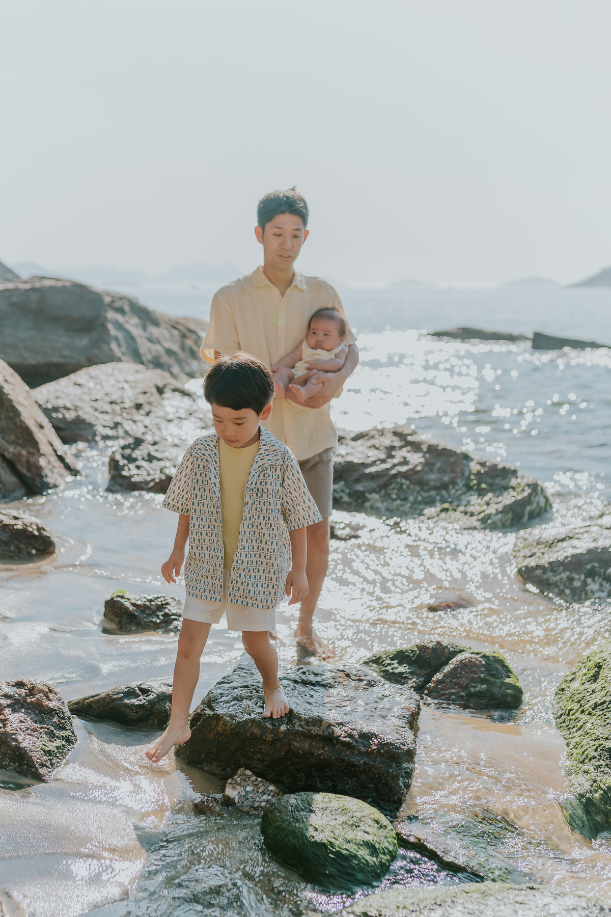 fotografia fotografa familia externo praia vermelha urca Rio de Janeiro rj crianças japonesas 