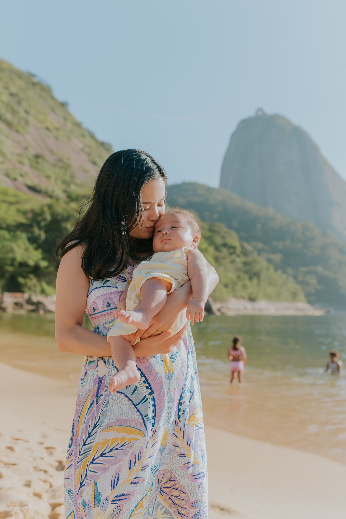 fotografia fotografa familia externo praia vermelha urca Rio de Janeiro rj crianças japonesas 