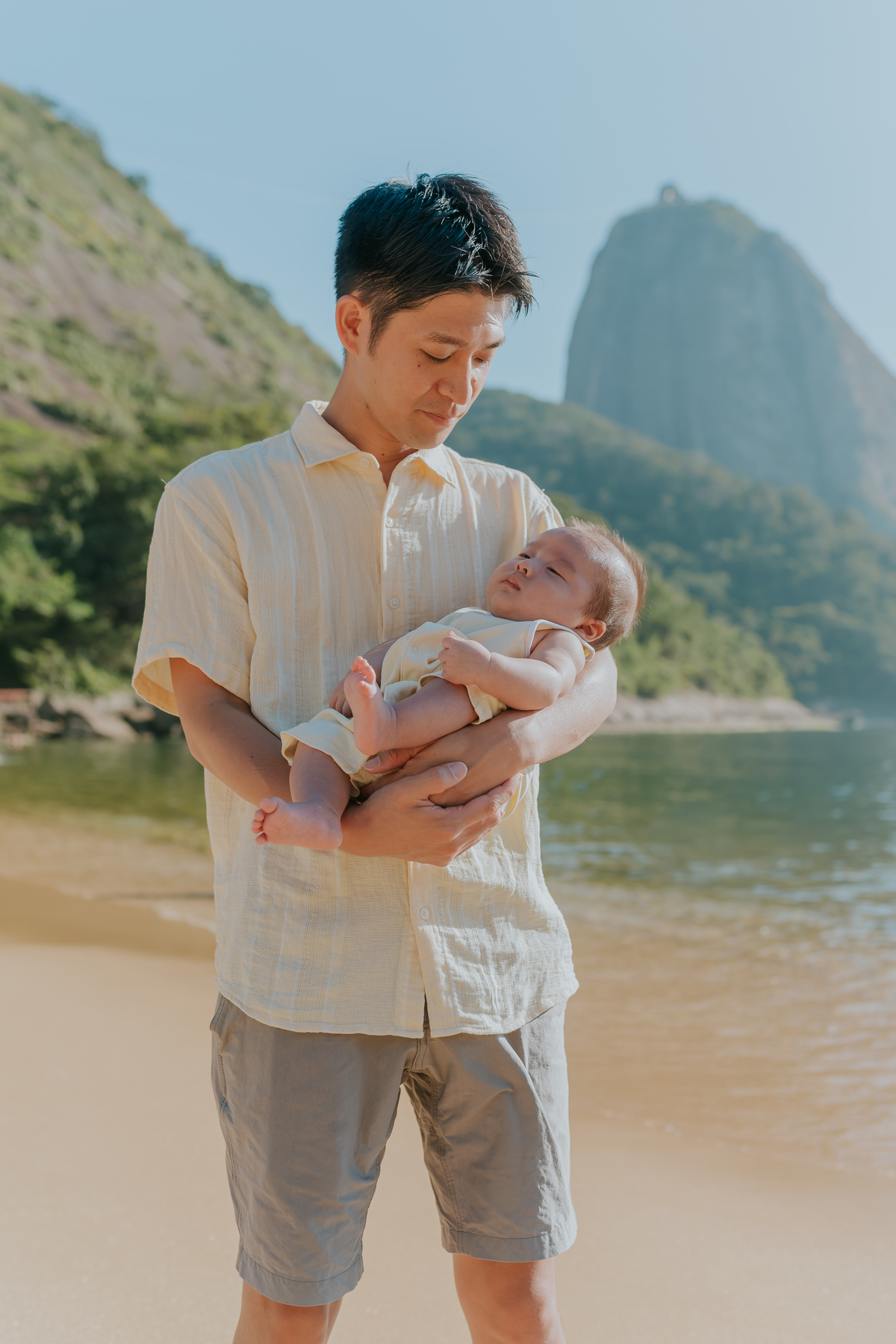 fotografia fotografa familia externo praia vermelha urca Rio de Janeiro rj crianças japonesas 