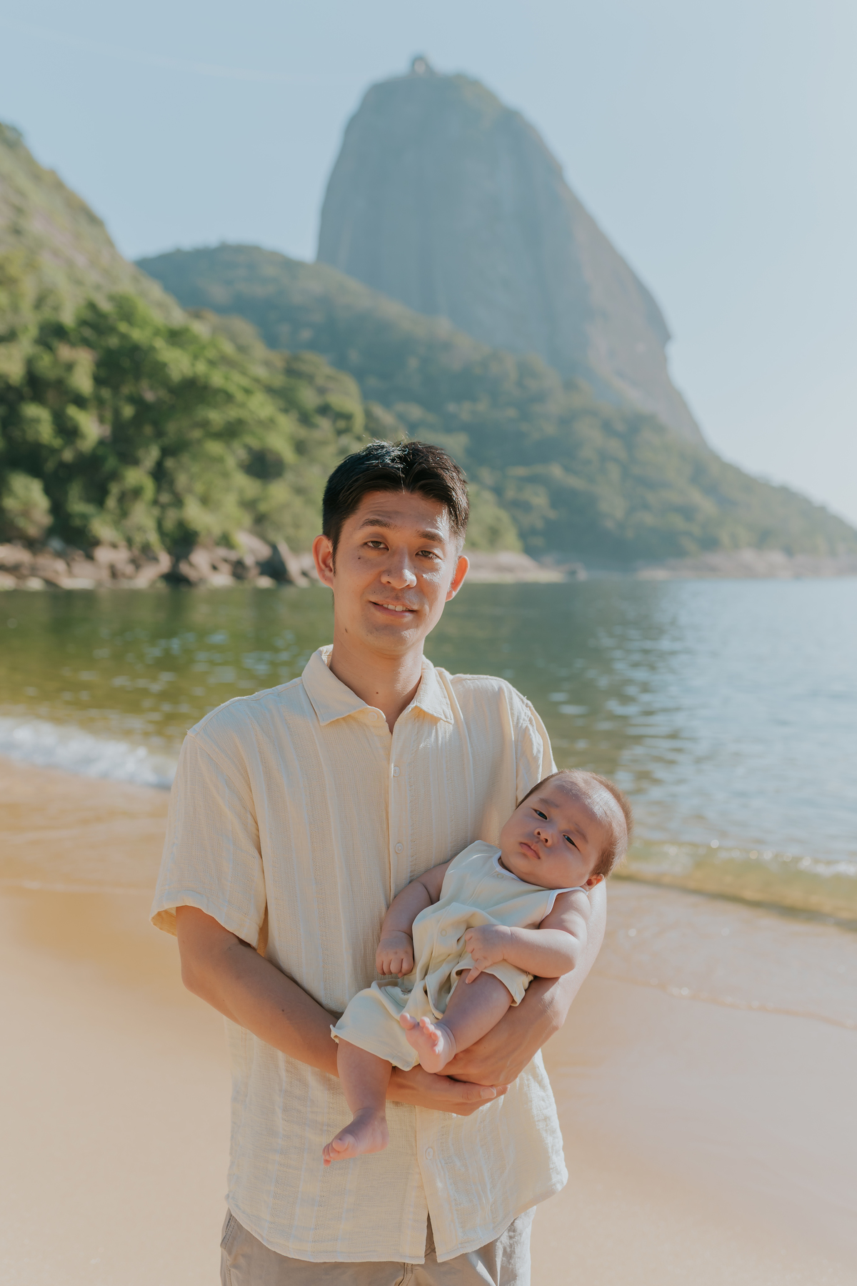 fotografia fotografa familia externo praia vermelha urca Rio de Janeiro rj crianças japonesas 