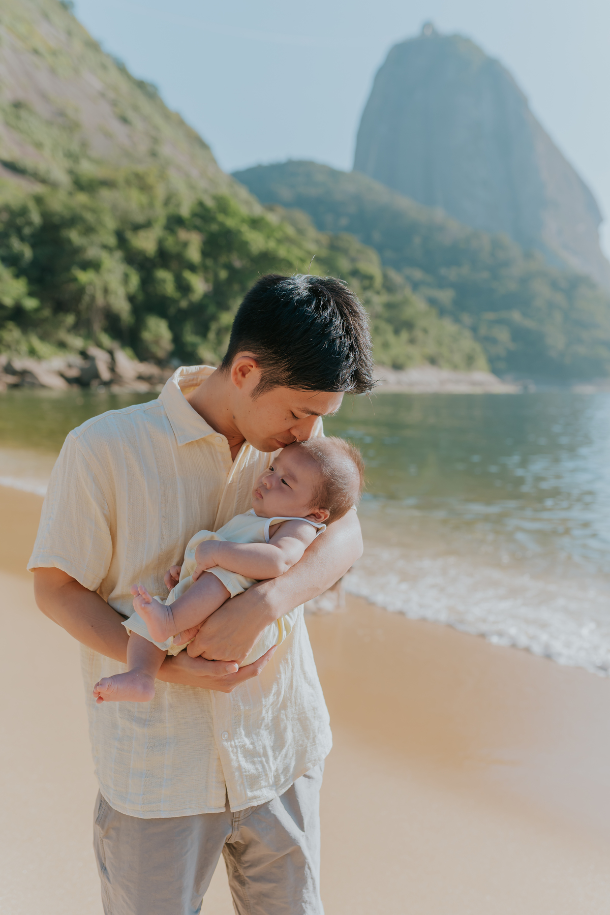 fotografia fotografa familia externo praia vermelha urca Rio de Janeiro rj crianças japonesas 
