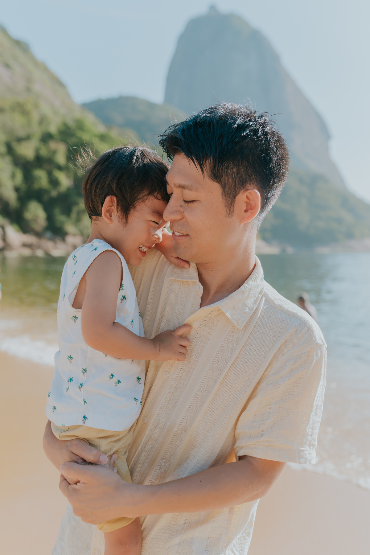 fotografia fotografa familia externo praia vermelha urca Rio de Janeiro rj crianças japonesas 