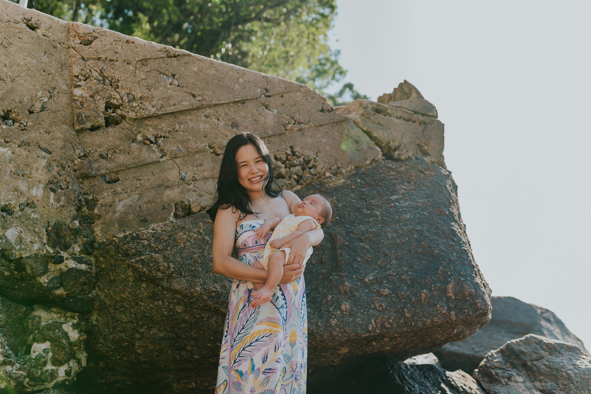 fotografia fotografa familia externo praia vermelha urca Rio de Janeiro rj crianças japonesas 