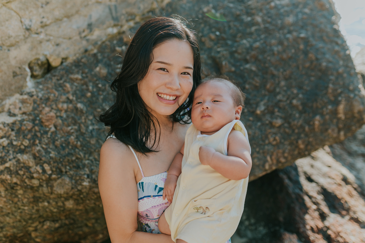 fotografia fotografa familia externo praia vermelha urca Rio de Janeiro rj crianças japonesas 