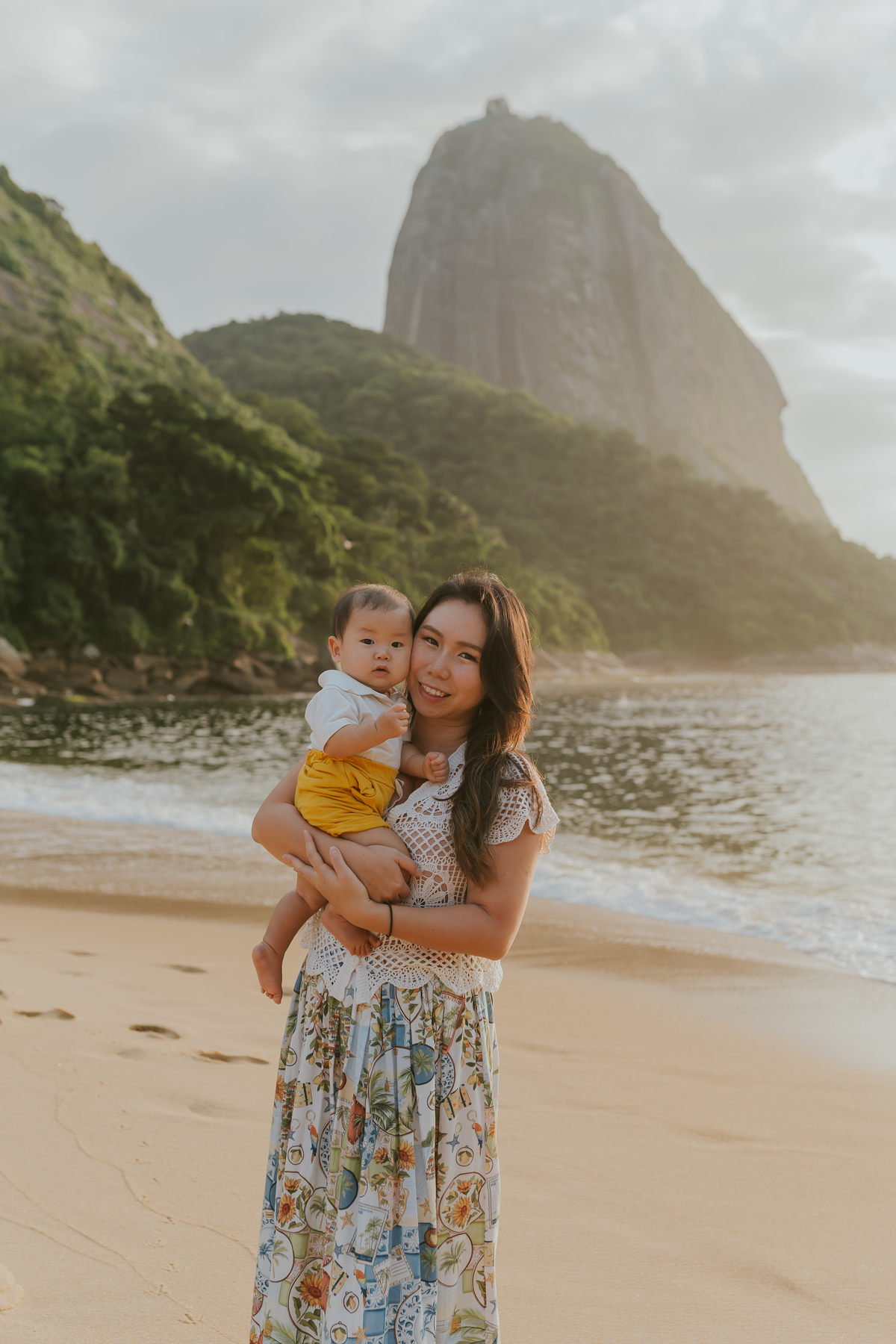 fotografia fotografa ensaio sessão externa na praia vermelha urca Rio de Janeiro rj bruna Guerson japoneses 