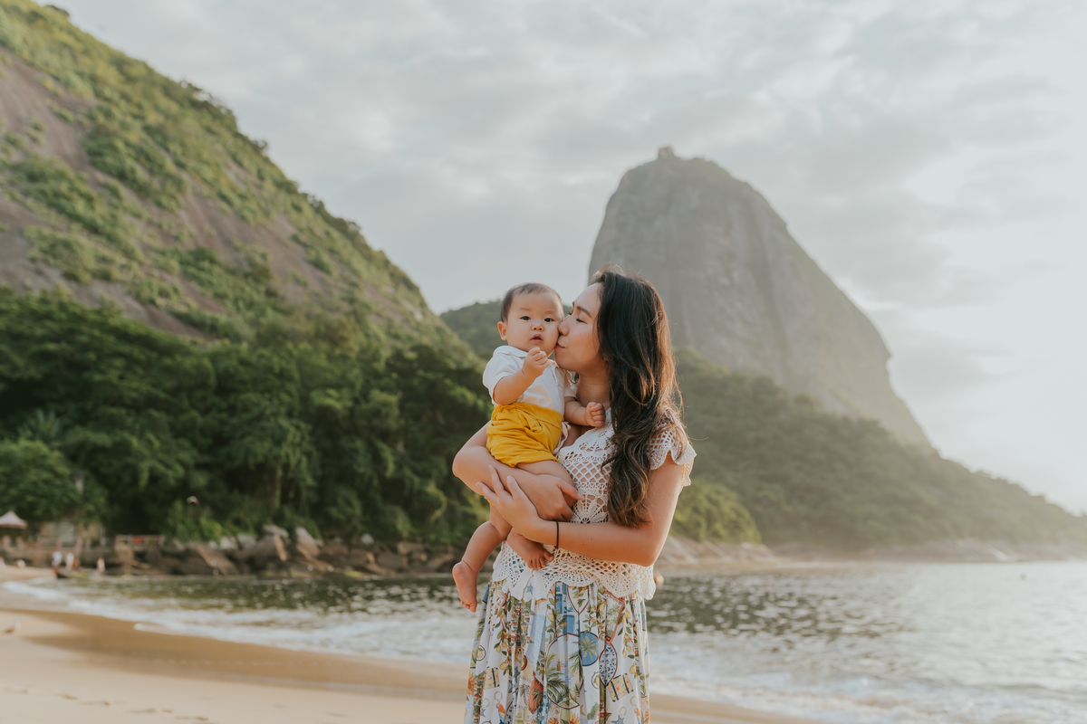 fotografia fotografa ensaio sessão externa na praia vermelha urca Rio de Janeiro rj bruna Guerson japoneses 