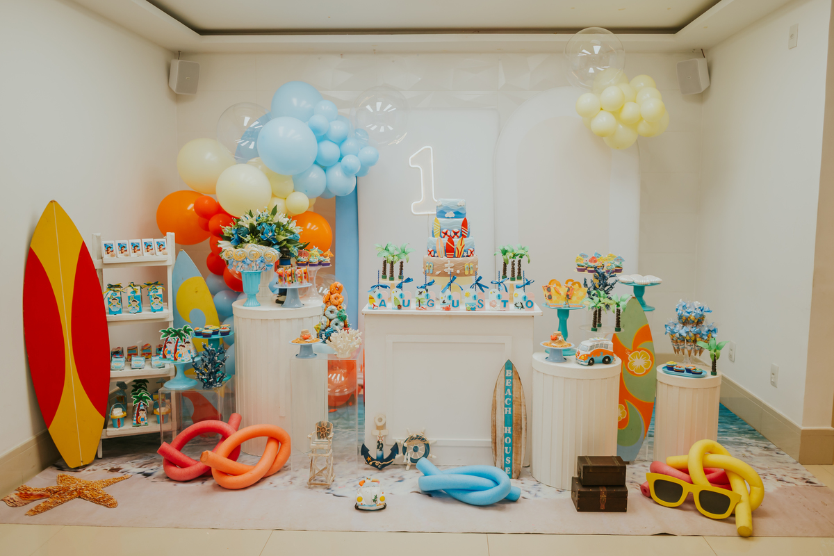 fotografa fotografia familia festa infantil 1 ano augusto barra da Tijuca Río de Janeiro rj tema praia bruna Guerson 