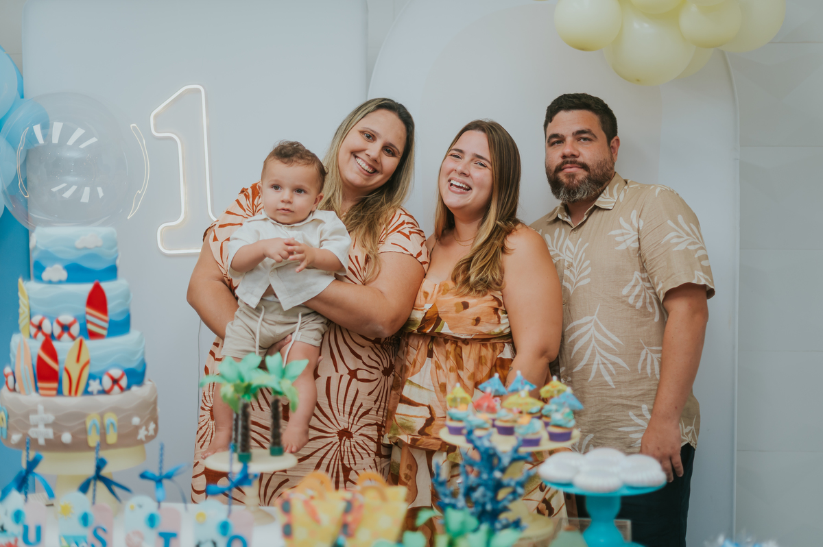 fotografa fotografia familia festa infantil 1 ano augusto barra da Tijuca Río de Janeiro rj tema praia bruna Guerson 