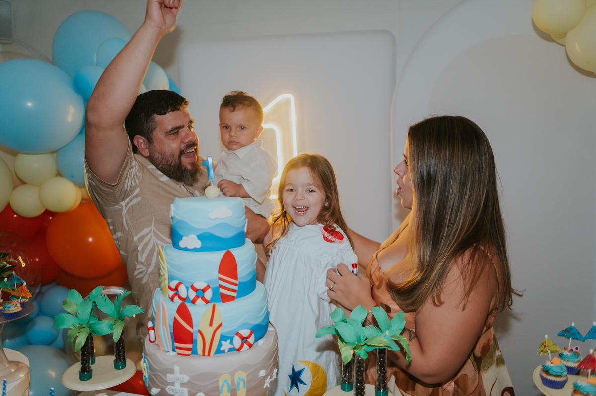 fotografa fotografia familia festa infantil 1 ano augusto barra da Tijuca Río de Janeiro rj tema praia bruna Guerson 