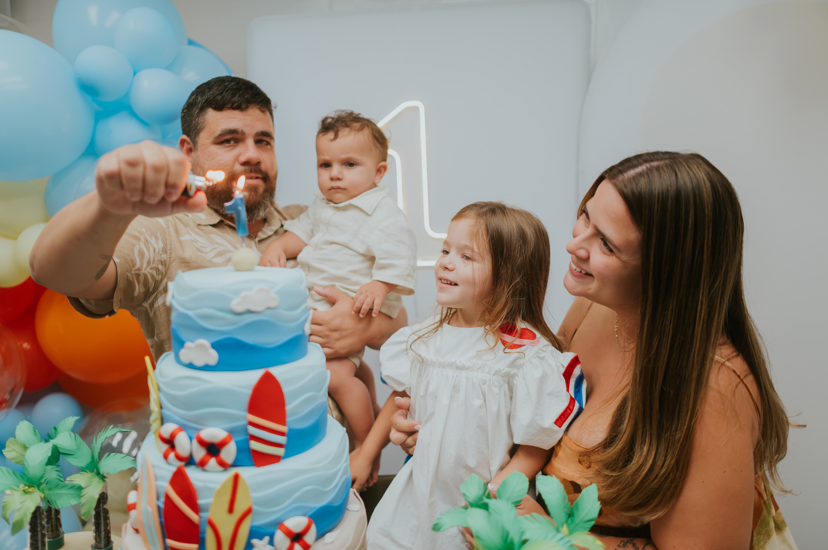 fotografa fotografia familia festa infantil 1 ano augusto barra da Tijuca Río de Janeiro rj tema praia bruna Guerson 