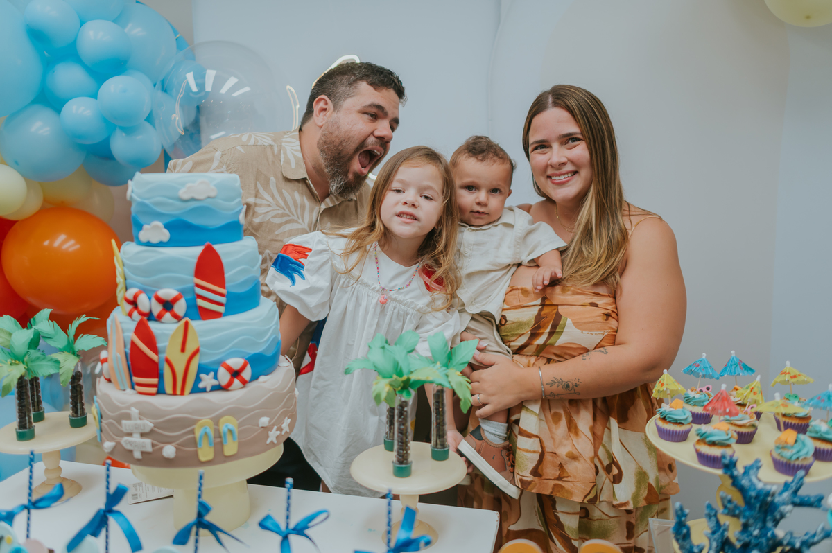 fotografa fotografia familia festa infantil 1 ano augusto barra da Tijuca Río de Janeiro rj tema praia bruna Guerson 