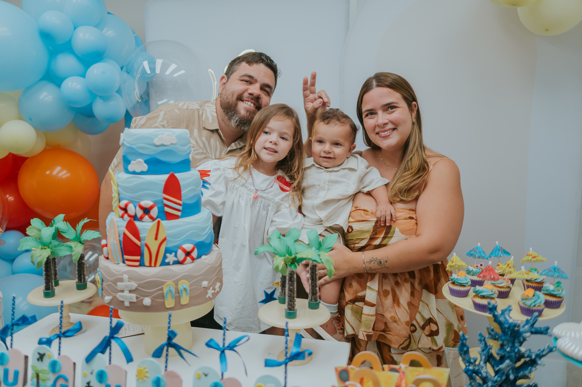 fotografa fotografia familia festa infantil 1 ano augusto barra da Tijuca Río de Janeiro rj tema praia bruna Guerson 