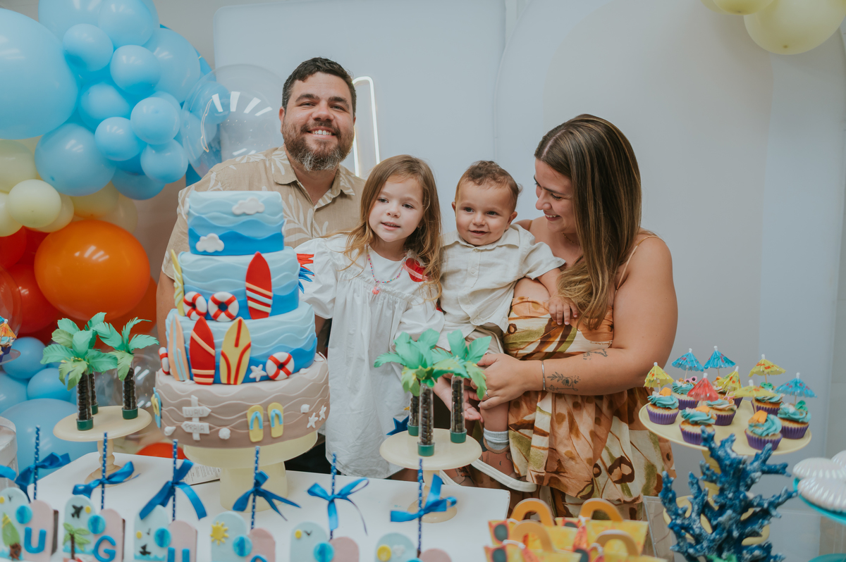 fotografa fotografia familia festa infantil 1 ano augusto barra da Tijuca Río de Janeiro rj tema praia bruna Guerson 